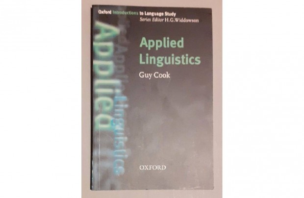 Guy Cook: Applied Linguistics Oxford University Press angol szakknyv