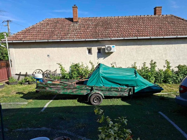Gyants tiszai ladik, ponyvs,. szllitval