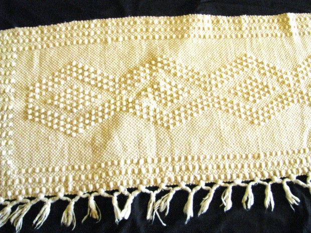 Gyapjú falvédő, puha 220x64, modern minta, falra vagy padlóra új