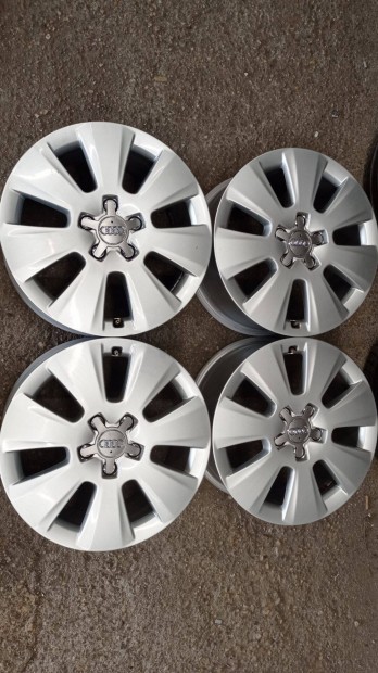Gyári Audi 5x112 lyukosztású használt 17 colos alu felni garnitúra olc