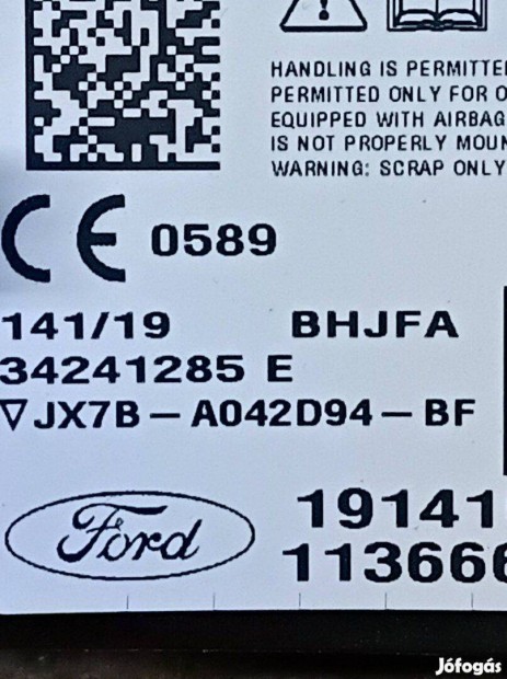 Gyári Jx7B-A042094 - BF Ford focus mk4 függöny légzsák