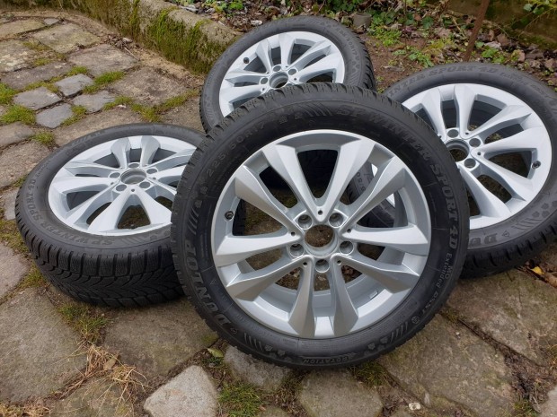 Gyári MB 17" W204/205/CLA alufelni szett, 5-6mm Dunlop RSC téli, Tpms