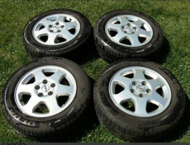 Gyári Opel alufelni eladó 80% gumikkal