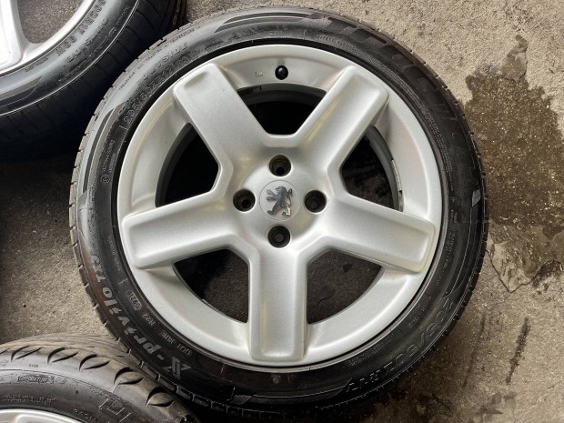 Gyári Peugeot 17" alufelni 4X108 17 205/50R17 nyári gumi 205/50 R17