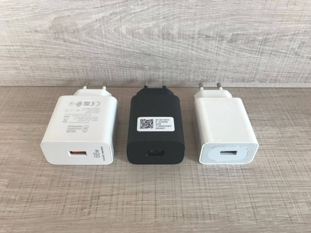 Gyári, USB-A, Töltőadapter, Gyorstöltő, Új
