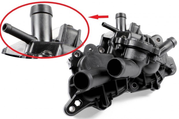 Gyári új Vizpumpa termosztátház Audi Vw Seat Skoda 1.2, 1.4TSI