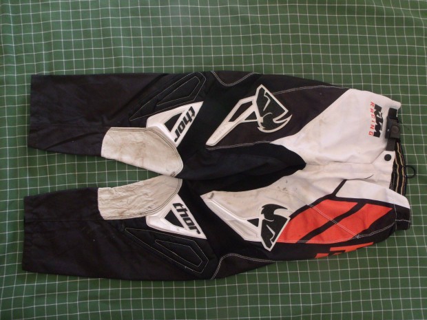 Gyerek 26 méret Thor KTM cross MTB dirt nadrág, derék 66cm