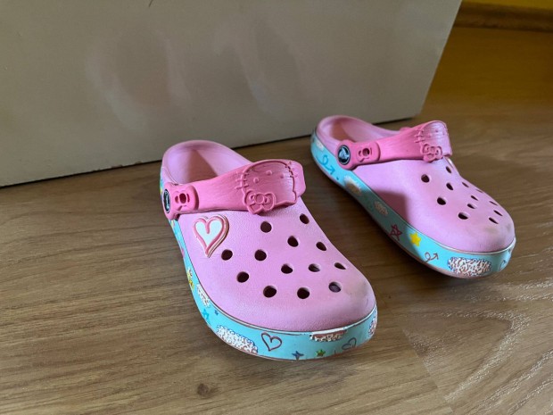 Gyerek 27/28-as Hello Kitty Crocs papucsok eladk