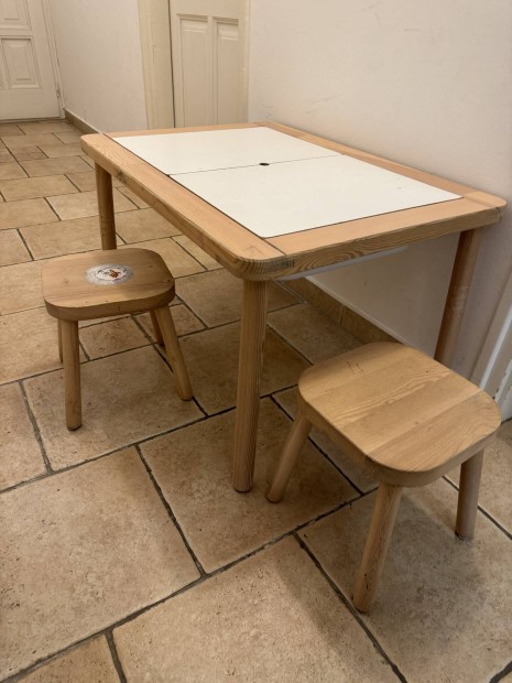 Gyerek asztal troldobozokkal - Ikea