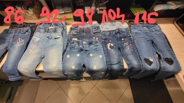 Gyerek farmer nadrágok többféle méretben (86-tól 116-ig)