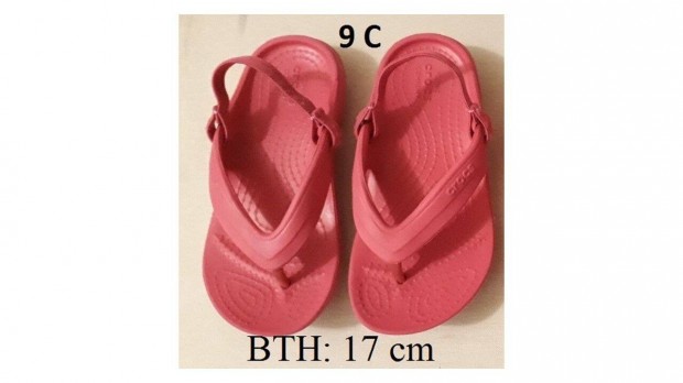 Gyermek strandpapucs, "Crocs", BTH: 17 cm, EU 28