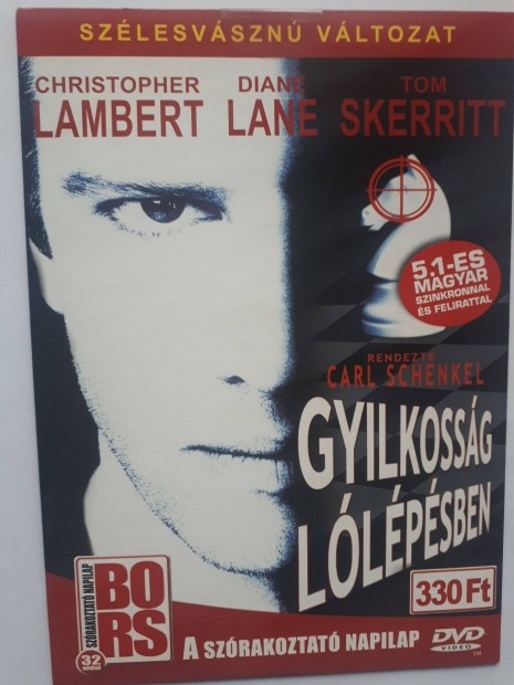 Gyilkossg llpsben (Christopher Lambert, Diane Lane) paprtokos DVD