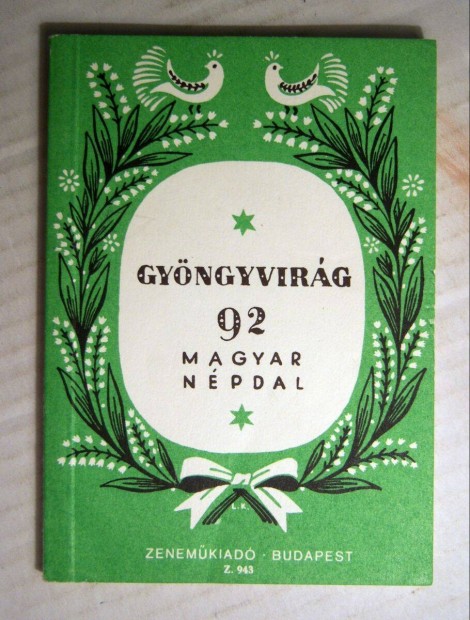 Gyngyvirg 92 Magyar Npdal (Brdos Lajos) 1985 (5kp+tartalom)