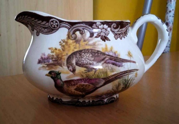 Gyönyörű angol porcelán Palissy - Royal Worcester kiöntő/szószos