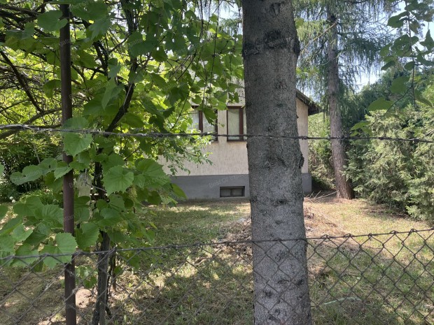 Győr-Sashegyen 1250 m2-es telken, téglaépítésű kisház, pincével eladó!