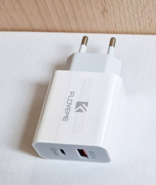 Gyorstöltő 18W PD 3.0 Dual Charge Floveme 3.0 iphone Samsung QC
