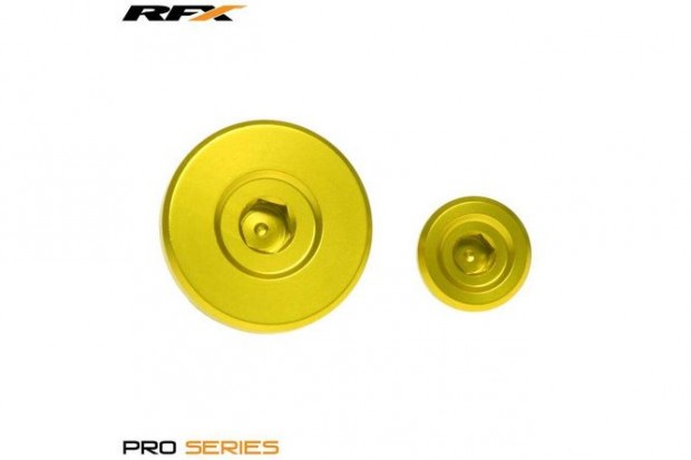 Gyújtásfedél / Időzítő dugó készlet RFX Pro sárga Suzuki RM-Z 250 / 45