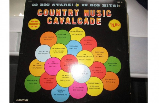 Gyjtemnybl Country Music Cavalcade bakelit hanglemez elad