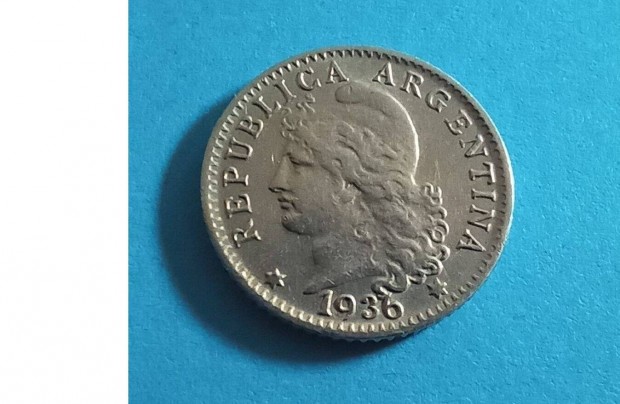 Gyjtknek szp 1936-os Argentna 5 Centavos pnzrme elad