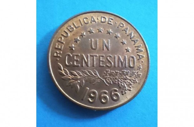 Gyjtknek szp 1966-os Panama 1 Centesimo pnzrme elad