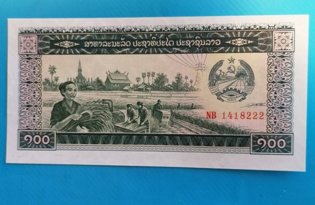 Gyjtknek szp, hajtatlan 1979-es Laosz 100 Kip paprpnz elad