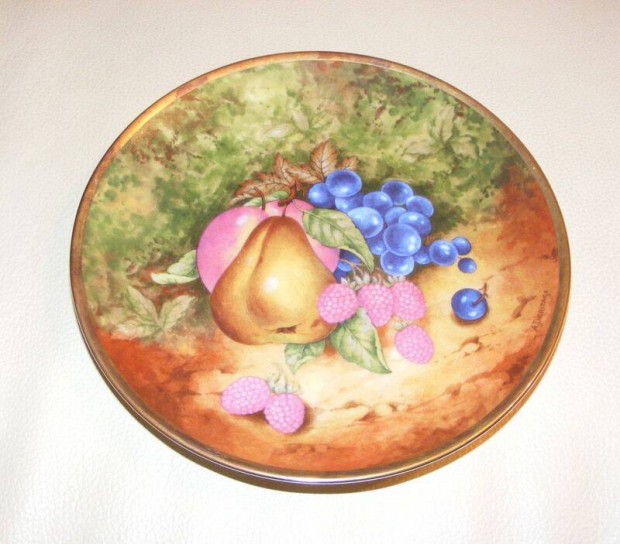 Gyümölcsös porcelán falitányér Bavaria