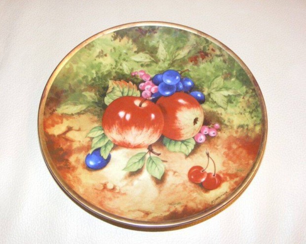 Gyümölcsös porcelán falitányér Bavaria