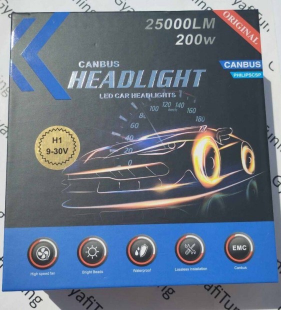 H1 LED-es fnyszr prban Canbus led 9-30V