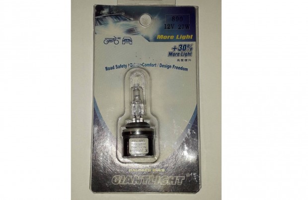 H27 Halogn izz (890) 12V 27W PG13 foglalat ( Nissan, Hyundai, GMC)