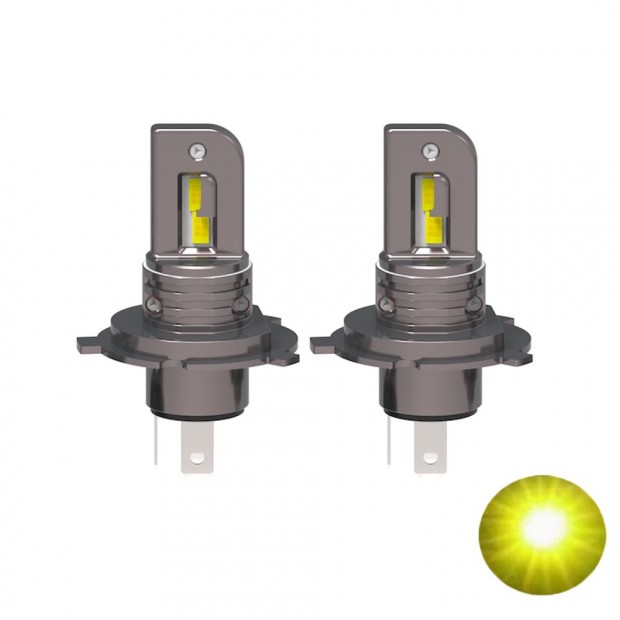 H4 Led izz�  2db 3000K kadmiums�rga