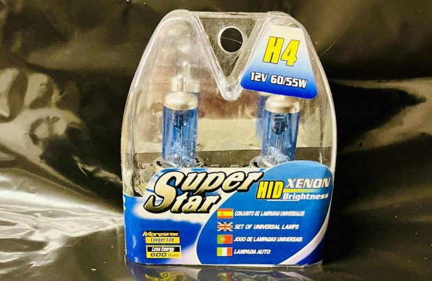 H4 fehér fény - autó izzó