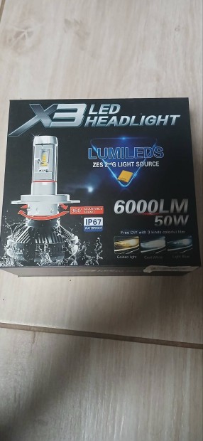 H4 led j dobozban 