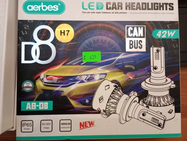 H7 Led auts izz beptett ventiltorral j CAN BUS