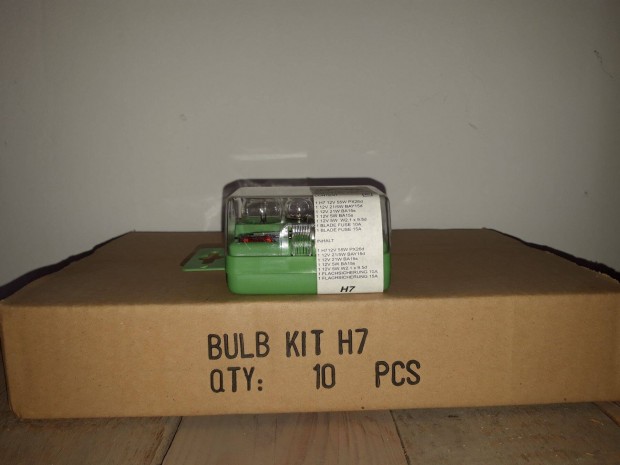 H7 izzkszlet 10 db-os vagy 100 db-os csomag