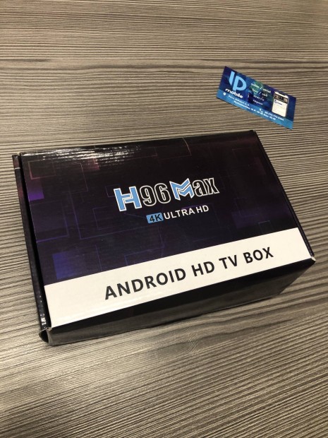 H96 Max 4K Android Tv okost, j, Garancia