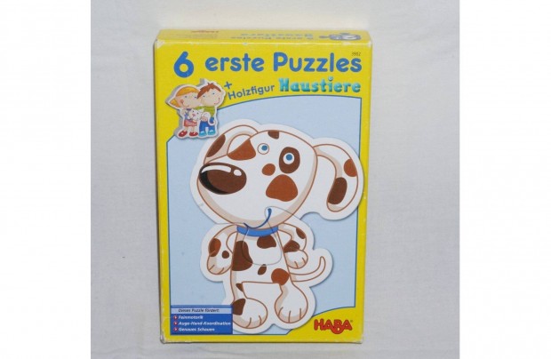 HABA Els Puzzle Hzillatok - 6 db - 6 els kirakm ( hasznlt )