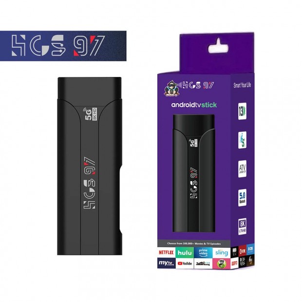 HCS97 Amlogic TV stick 8k dekodols, 2gb RAM, 16gb trhelj Android 14