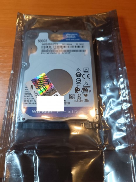 HDD 2,5 WD BLUE eladó. SATA3 bontatlan