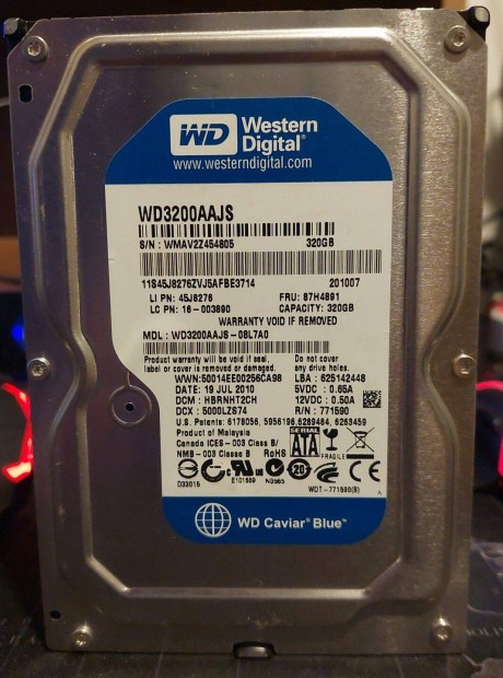 HDD 320 GB Western Digital WD3200Aajs