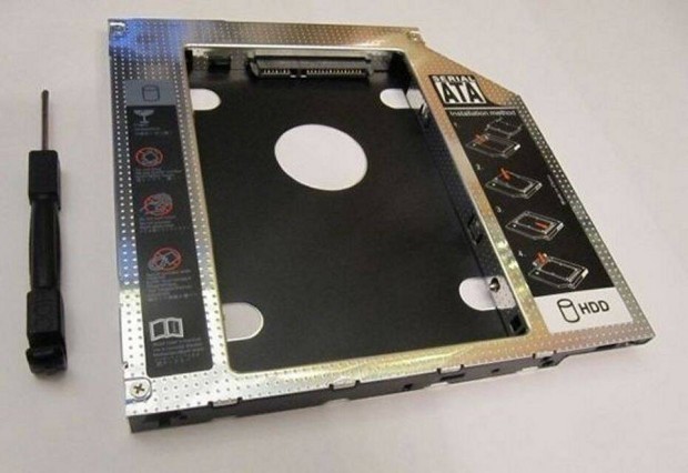 HDD, SSD beptkeret DVD helyre notebookhoz, laptophoz - SATA