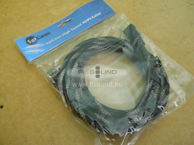 HDMI - HDMI , Satconn SC005-3 , átjátszó kábel, 3 m-s, 1×90° véggel