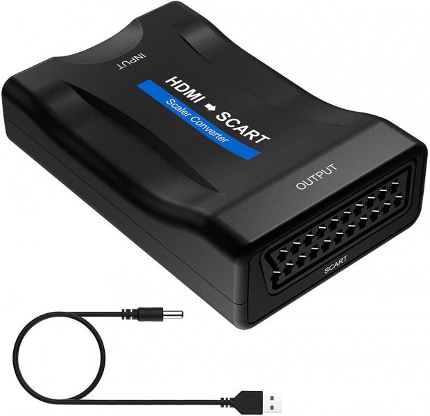 HDMI  SCART talakt adapter, digitlis 1080P HDMI video- s audioj