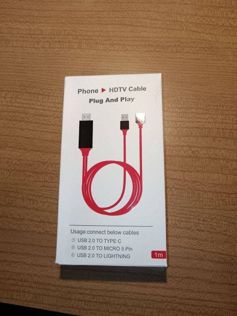 HDMI csatlakoz kbel iphone telefonhoz