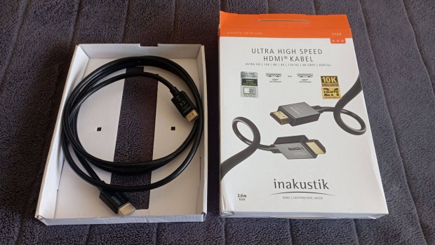 HDMI kabel,Inakustik,Ultra high speed,10K,2 m!