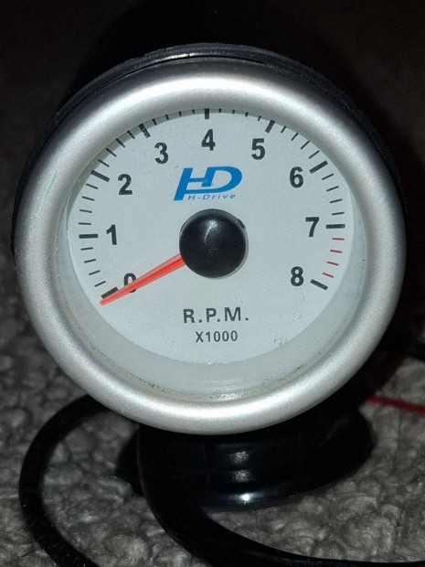 HD fordulatszámmérő műszer 52 mm, kék világítással
