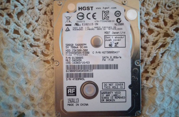 HGST Notebook HDD 500GB