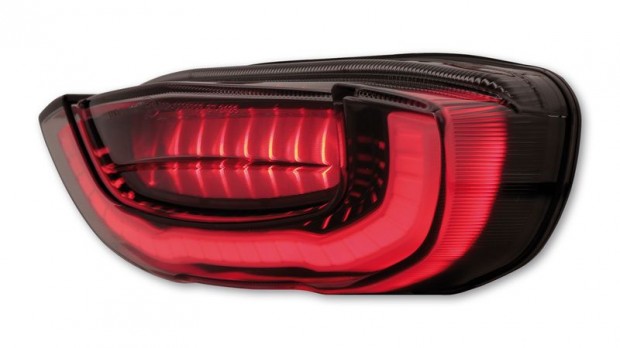 HIGHSIDER okos LED hátsó lámpa HONDA CB 650 18-tól, fekete fényvisszav