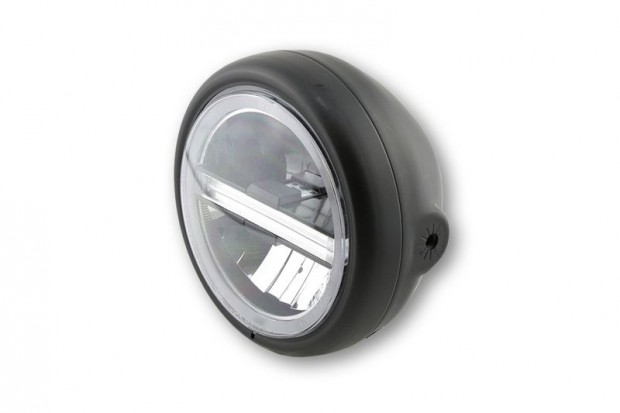 HIGHSIDER pro 5 3/4 hüvelykes LED fényszóró PECOS TYPE 6, matt fekete,