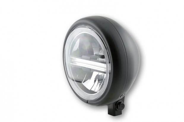 HIGHSIDER pro 5 3/4 hüvelykes LED fényszóró PECOS TYPE 6, matt fekete,