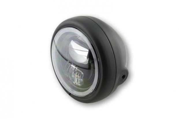 HIGHSIDER pro 5 3/4 hüvelykes LED fényszóró PECOS TYPE 7, matt fekete,